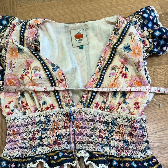 Farm Rio Floral V-Neck Maxi Dress size M - Picture 10 of 16